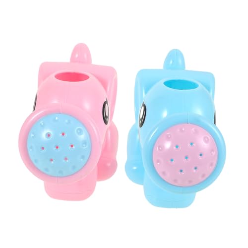 Alasum 2 Piezas Juguetes de Baño para Bebés y Pequeños de Regaderas de Colores Rosa y Azul Diseño de Dibujos...