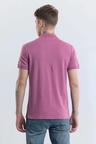 Image of SNITCH Men Polo T-Shirt | Slim Fit Design with Plain Pattern & Polo Collar | 100% Cotton Fabric for Casual Wear, College Wear & Street Style