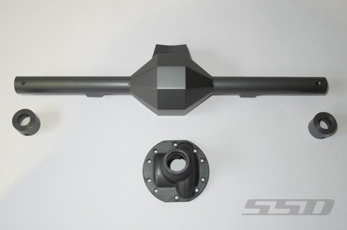 SSD RC Wide Diamond Centered Rear Axle for Yeti (Grey)