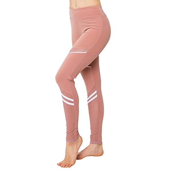 Always Pantalones de Yoga para Mujer Mallas de Malla de Cintura Alta elásticas para Entrenamiento