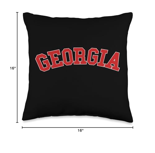 Retro Georgia Ga Shirts & Gifts EJR6FKQ05BPUS_16X16 Vintage Georgia Ga Athletic Sports Design Throw Pillow thumb #3