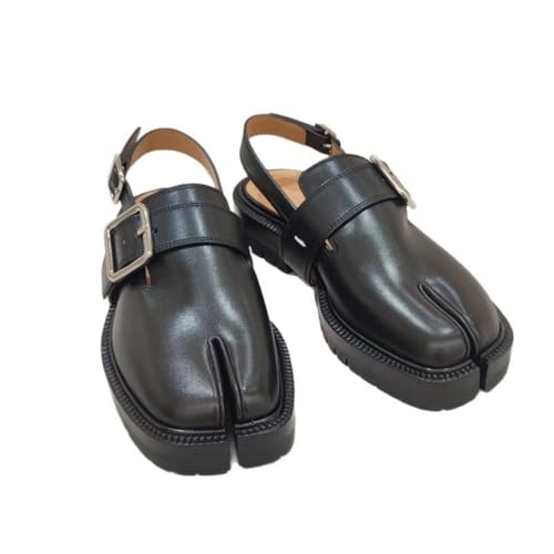 Tabi Shoes Split Toe Sandals with Slingback Straps Chunky Platform Non Slip Breathable Cute Y2K Kawaii Retro Fashion Trendy Gifts for Daughter Back to School Dressy Office Spring Summer Fall Outdoors