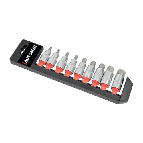 Jeux de 9 douilles embouts 6 pans BTR - carré 1/2''