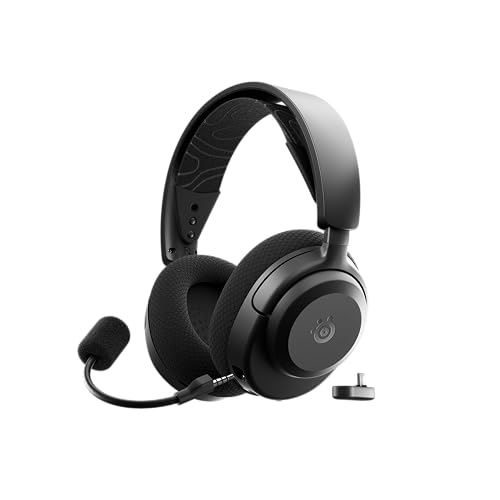 SteelSeries Arctis Nova 3X Wireless multiplatform gamingheadset - Mobile App Control - 40 uur accuduur - Neodymiummagneetdrivers - 2,4-GHz/Bluetooth - Afneembare mic. - Xbox, PS5, pc, Switch -Zwart