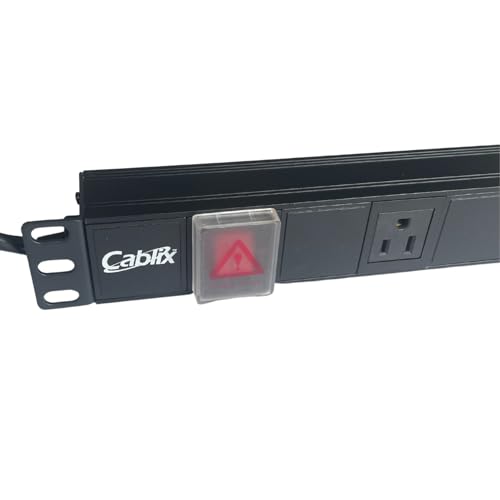 Cablix RPDU-AL0415K Unidad de Distribución de Energía Rack 1U 19" con 4 Tomas NEMA 5-15R, 15A 125V, Cable de 2 m, Carcasa de Aluminio, UL Listado miniatura 4