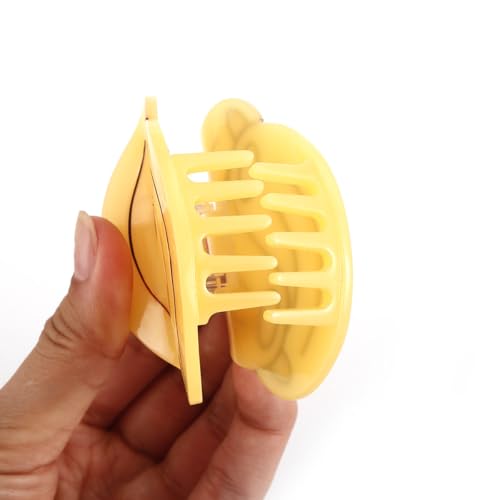 Hollow Powder Hair Clip Chef's Hair Clip Novelty Personalized Pasta Cute Noodle Hair Claw Acetate Personalized Hair Claw for Mother's Day Gift Holiday 1PC