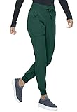 HeartSoul Women's Medical Scrub Jogger Pants Contemporary fit Drawstring Waistband Jogger with 5 Pockets - HS030, M, Hunter