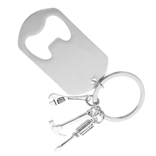 LIFKOME Creative Hammer Screwdriver Wrench Keychain Bottle Opener Decorative for Beer and Soda for Everyday Use