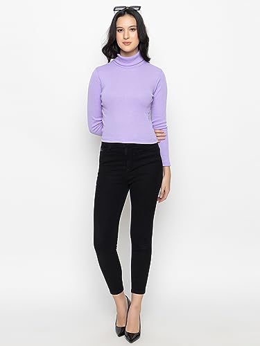 Image of Kepa Women Cotton High Neck Top Full Sleeve T Shirt