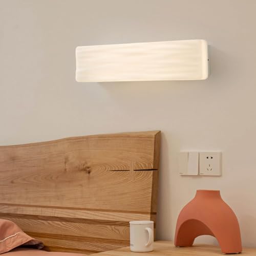 Aplique de pared LED rectangular de acrílico translúcido con luz blanca 18W 3