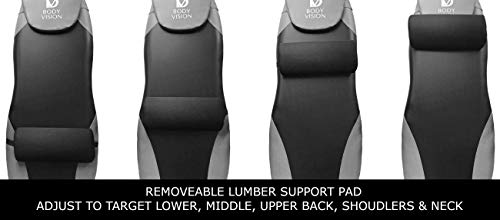 Body Vision It9825 Premium Inversion Table With Removable Head Pillow & Lumbar Support Pad, - Heavy Duty - Up To 250 Lbs., Gray #TOP3