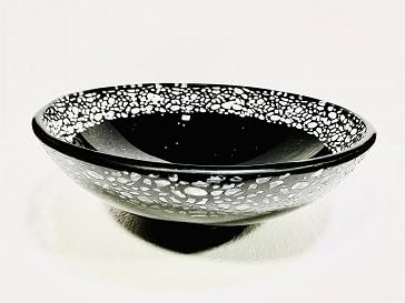 Table Top Wash Basin Bowl Counter Top Glass Wash Basin Bowl 16x16 Counter Top Vessel Sink Glossy Finish for Modern Home Bathroom Living Room Washroom Toilet