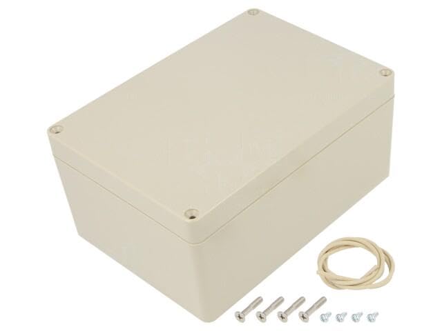 Boîtier de protection électronique universel en ABS beige 121mm x 171mm
