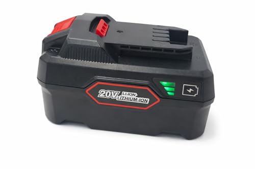 Batterie 20V 5,0Ah pour la Série Parkside X 20V Team, Compatible avec PAP 20 A1, A2, A3, B1, B3 Batterie Lithium-ION, Convient à Tous Les Outils et Chargeurs sans Fil Parkside X 20V (PLG 20 A1/C1/A3)