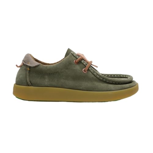 Satorisan - Kwahu Winter Suede - Wallaby Mocassin Femme - Cuir Loafer - Couleur Rush Green - Taille 39 - Confortable et Durable