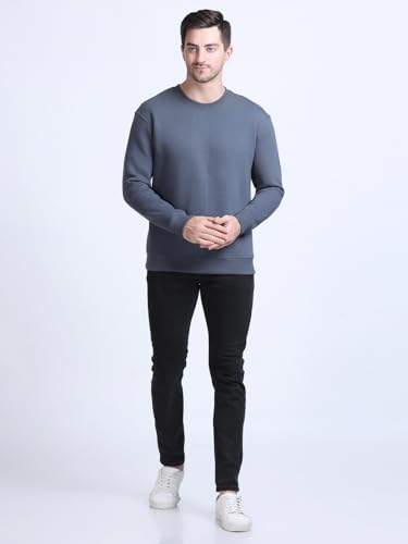 Image of SPUNN Men's Cotton Round Neck Full Sleeves Sweatshirt.
