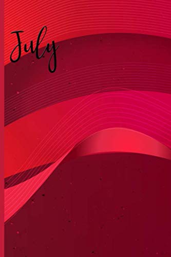 July Birthday Month : Birthstone : Ruby: 6x9 College Ruled Notebook