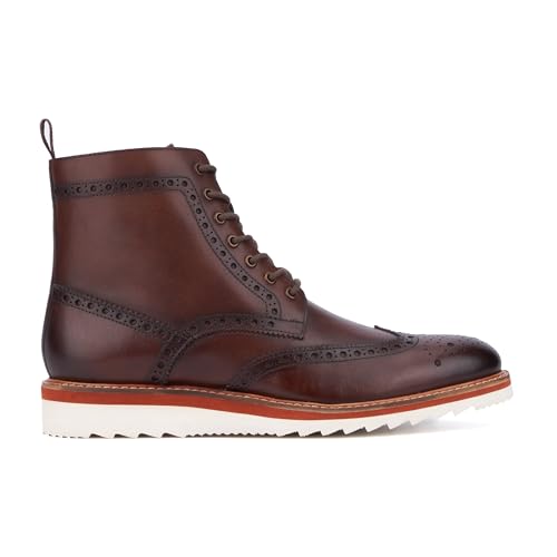 Image of VINTAGE FOUNDRY CO. EST. 2014 Mens Parker Casual, Almond Toe Boots, Cotton Lining, Flats Ethyl Vinyl Acetate Outsole