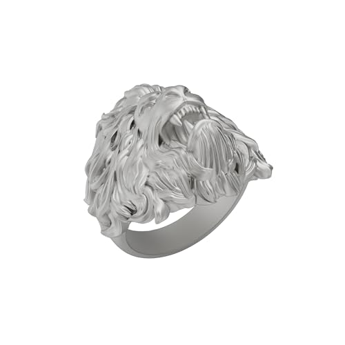 Sterling Silver African Lion Signet Ring, Majestic Leo Zodiac Gift, Wild Lion Animal Ring, Handmade Silver Signet Jewelry, Gift For Him4