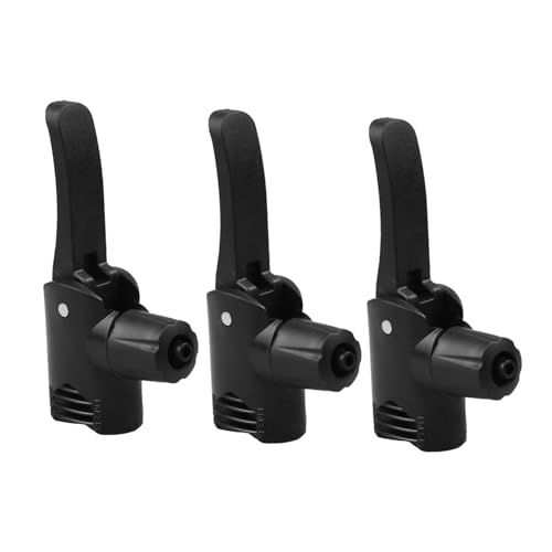 ANDRESLAD 3 Stück Fahrrad Luftpumpen Adapter Dualkopf für amerikanische und britische Ventiltypen Leichter vielseitiger Anschluss für Fahrrad Sportbälle Camping Zubehör Einfach zu