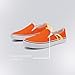 Low-Top Slip Ons Women's Fashion Sneakers Casual Canvas Sneakers for Women Comfortable Flats Breathable Padded Insole Slip on Sneakers Women Low Slip on Shoes (Orange, Numeric_7)