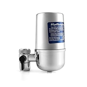 QWORK Faucet Water Filter , Reduce Odor and Sediment, Water Purifier with Adjustable Adapter for Faucets, Fits for Most…