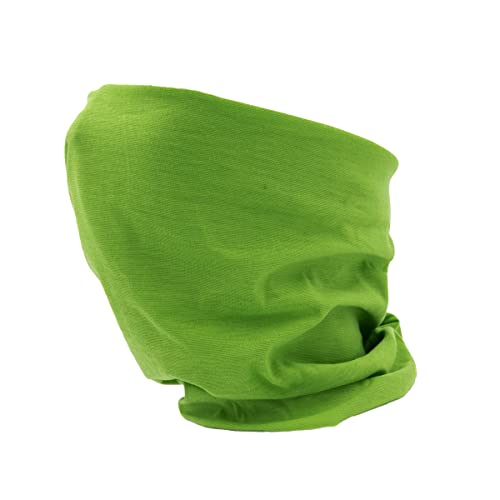 Colours & Beauty Braga Para El Cuello Color Verde Acido | Bufanda Tubular Mujer | Bandana Para El Pelo Hombre | Calentador De Cuello Algodón | Pañuelo Cuello Cabeza Cover