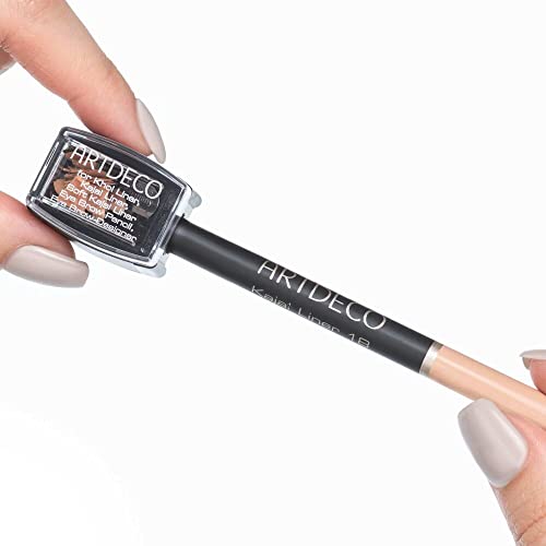ARTDECO Sharpener For Wooden Pencils - Anspitzer für Eyeliner, Kajal & Lipliner mit Reinigungsstift - Für präzises Anspitzen von Make-up Holzstiften