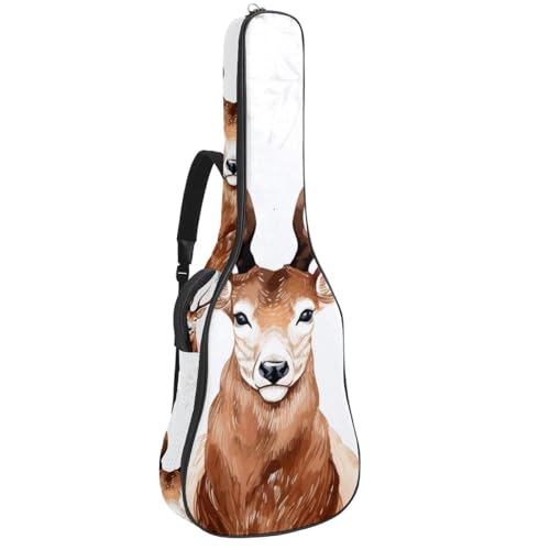 Sac pour guitare acoustique 41 pouces multicolore avec housse de protection rembourrée et poches
