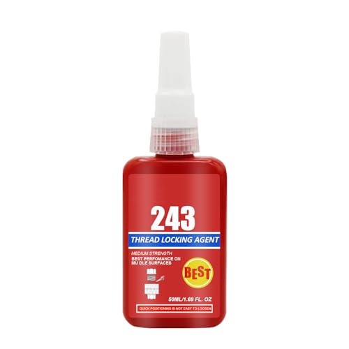 Fijador de Roscas,Adhesivo Anaeróbico para Pegar Tornillos de Metal,Fijador de Roscas Adhesivo para Tornillos,para Tuercas,Pernos,Sujetadores de Metal, Pegamento Anaeróbico de Fija 50ML
