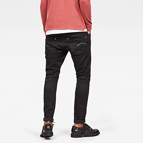 Image of G-Star Raw Men's Revend Skinny Fit Jeans, Pitch Black, 27W x 32L