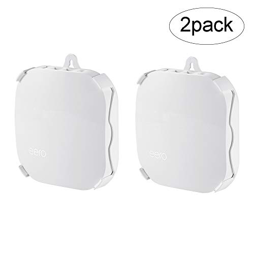 BECEMURU Supporto da Parete Stabilità ABS Supporto Supporto Protettivo Stand Router Guard con Cacciavite per Eero WiFi Router Bianco Confezione da 2.