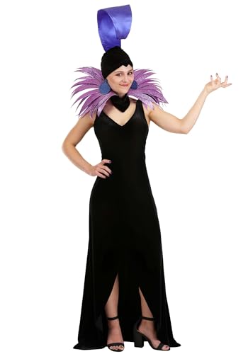 Womens Disney Emperors New Groove Deluxe Yzma Costume Officially Licensed Villain Dress with Headpiece & Accessories