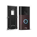 Ring videocitofono a batteria (Battery Video Doorbell) Con Supporto adesivo | Installazione semplice fai-da-te (5 min.) | Ring Home: 30 gg. prova gratuita
