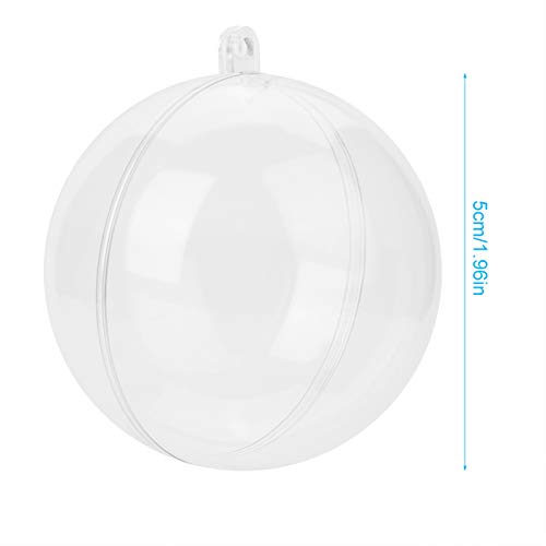 20pcs trasparenti palline ornamenti riempibili