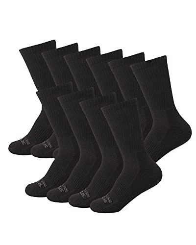 32 DEGREEES Women's 5 Pack Comfort Crew Socks | Anti-Odor | Arch Support | Active | Casual | Work