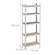 Relaxdays Schwerlastregal, 2er Set, 5 Ebenen, HBT 180x70x30 cm, bis 500 kg, Stahl, Lagerregal, Keller & Garage, Silber
