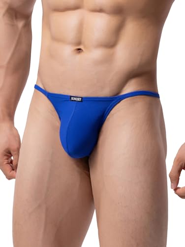 iKingsky Men's G-string Underwear Soft Y-Back Panties Breathable Bulge Thong Underpanties for Men3