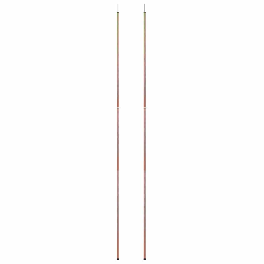 vidaXL 1/2x Mât de Tente Télescopique Longueur 170-255 cm Acier Galvanisé