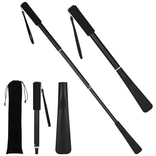 Zhufas Calzador de Zapatos Largo, 44 cm-84 cm, Calzador, Curvas de Ancho Ergonómicas, Adecuado para Viajes y la vida Diaria, Puede ser Utilizado por Adultos y Niños