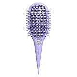 Conair Curl Define Pro Hair Brush for Curly Hair, Dual-Vent Design with Continuous Grooves, Mixed Bristles for Frizz-Free Detangling, Smoothing, and Curl Definition
