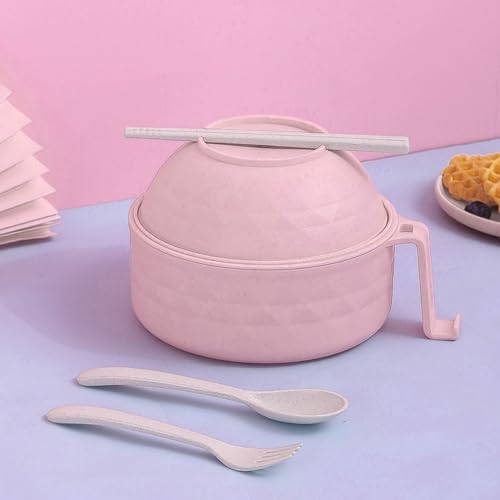 Ramen Cooker Ramen Bowl Set with Chopsticks 33oz Microwave Noodle Bowl Black - Picture 13 of 27