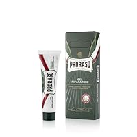 Proraso Shave Healing Gel, 10 ml, reparierende Hautpflege für Männer zur Behandlung von Rasurbrand und Hautirritationen nach der Bartrasur, Made in Italy