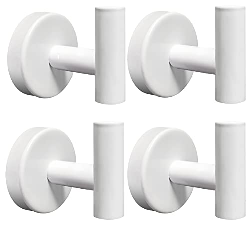 4 Pack White Bath Towel Hooks