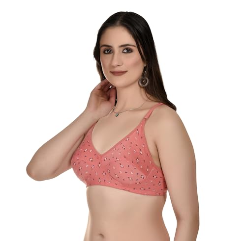Image of Full Coverage Non Padded Non Wired Daily Use Regular Bra for Women and Girls Multicolor Size 28-40