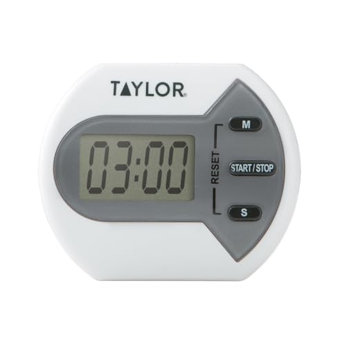 Taylor Digital Timer Counts Up and Down for School, Learning, Projects, and Kitchen Tasks