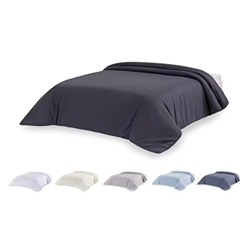 Todocama – Funda nórdica de Microfibra para edredón de Tacto Extra Suave. (Gris Oscuro - Cama 80/90-150x220cm).