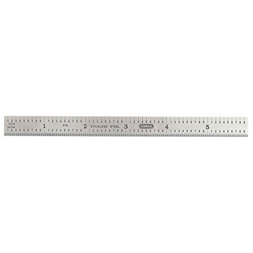 Réglet acier General 616 règle de mesure métrique et pouce en acier