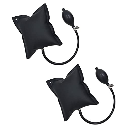 Coussin pour Soulever,2 pcs Gonflable Pompe à Air Coussin TPU Outillage Auto Accessoire Coussins d'air de Soutiens pour Portes Fenêtres Meubles Réfrigérateur Noir Cover