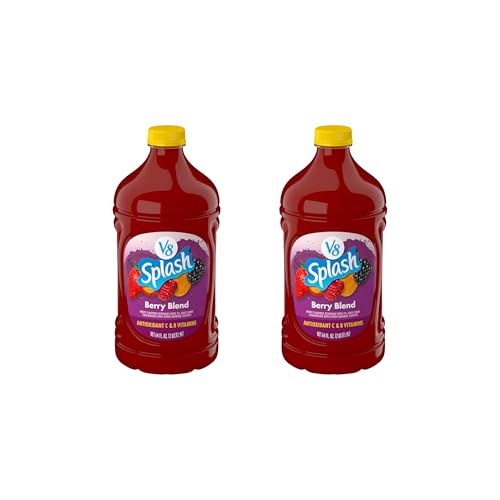 V8 Splash Berry Blend Flavored Juice Beverage, 64 fl oz Bottle (Pack of 2)
